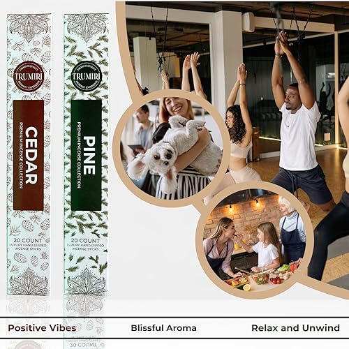 Vista 170 de Trumiri Incense Sticks - Combo Pack of 40 Insence-Sticks - 20 Rose + 20 Lavender - Insenses - Insents - Incents - Inscense - Incence - Incienso