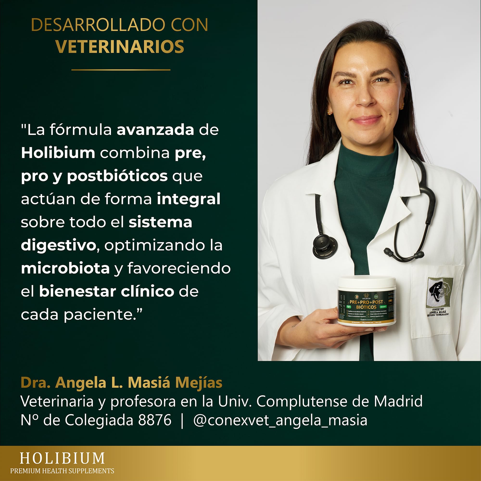 HOLIBIUM Probioticos Perros, 120 uds, Prebióticos, Postbióticos y Probióticos Naturales, Mejora Digestión, Diarrea y Heces Blandas, Suplemento Digestivo Canino para la Flora Intestinal, Sabor Pollo - 5