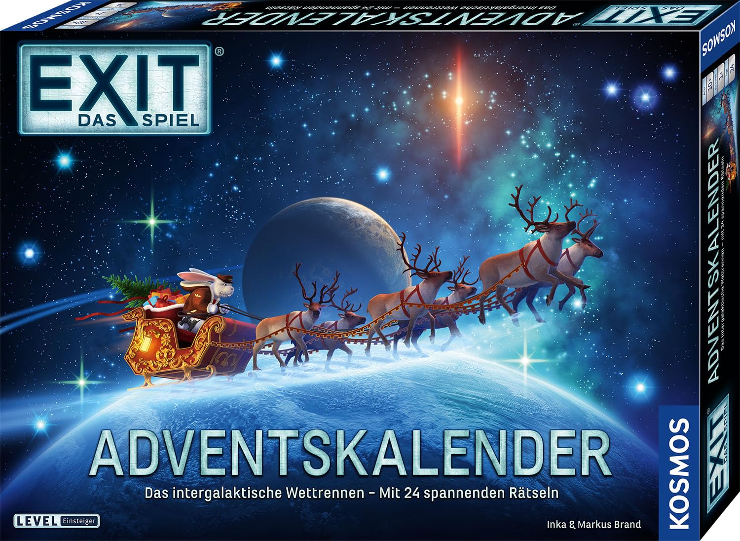 KOSMOS 684488 EXIT - Das Spiel - Adventskalender: Das intergalaktische Wettrennen, mit 24 spannenden Rätseln ab 10 Jahre, Escape Room Spiel vor Weihnachten