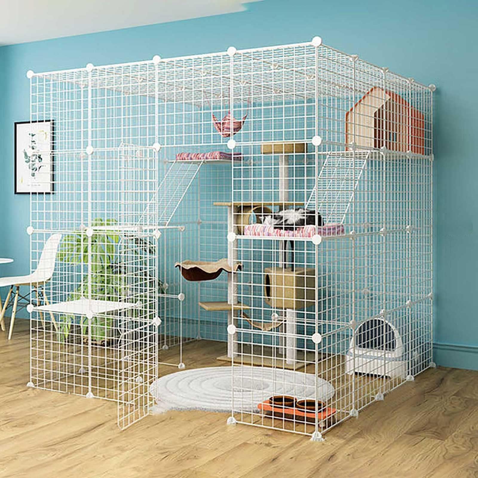 Indoor Cat Cage Large Cat Cage Pet Kennel Kitten Cage Cat Outdoor