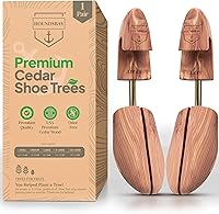 HOUNDSBAY Cedar Shoe Trees for Men & Women - Premium Aromatic Cedar Absorbs Moisture, Reduces Odors, Shapes Sneakers & Boots