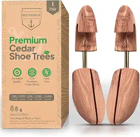 Forma de sapato de cedro HOUNDSBAY Formas de sapatos para homens e mulheres, tênis, alargador e modelador