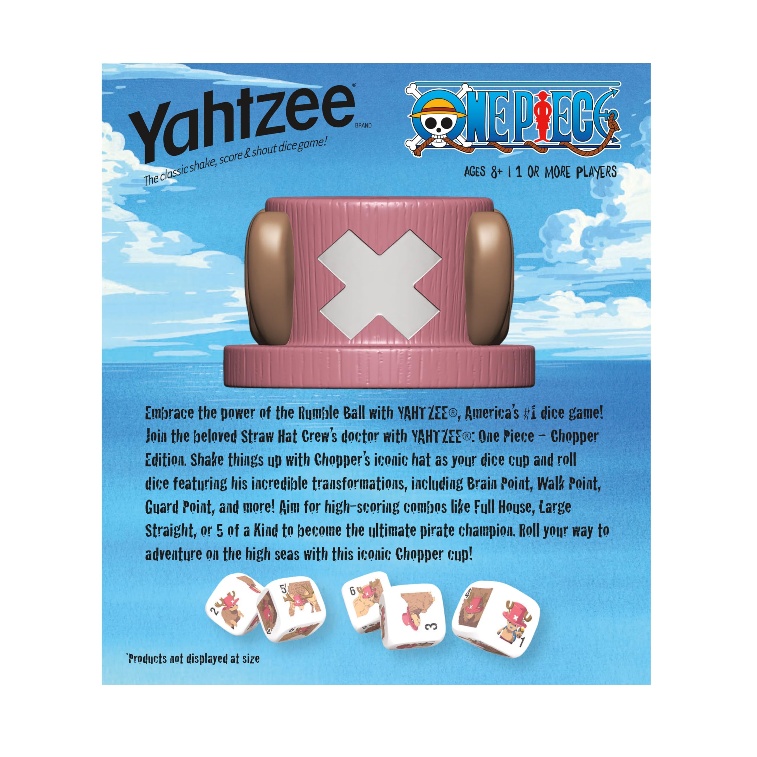 Amazon.com: YAHTZEE: One Piece - Chopper Edition, Collectible Tony