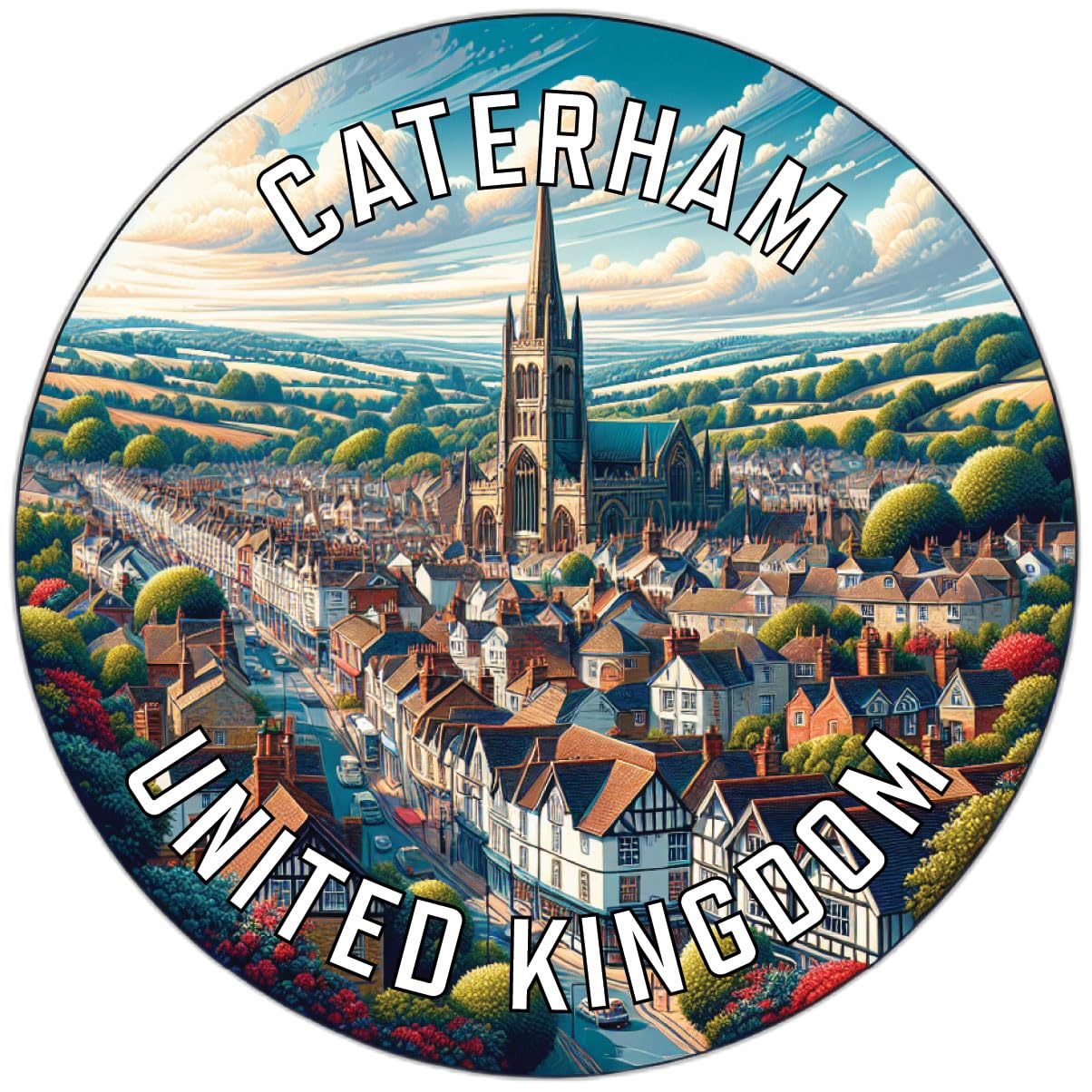 Caterham United Kingdom Souvenir Vinyl Decal Sticker 6-Inch