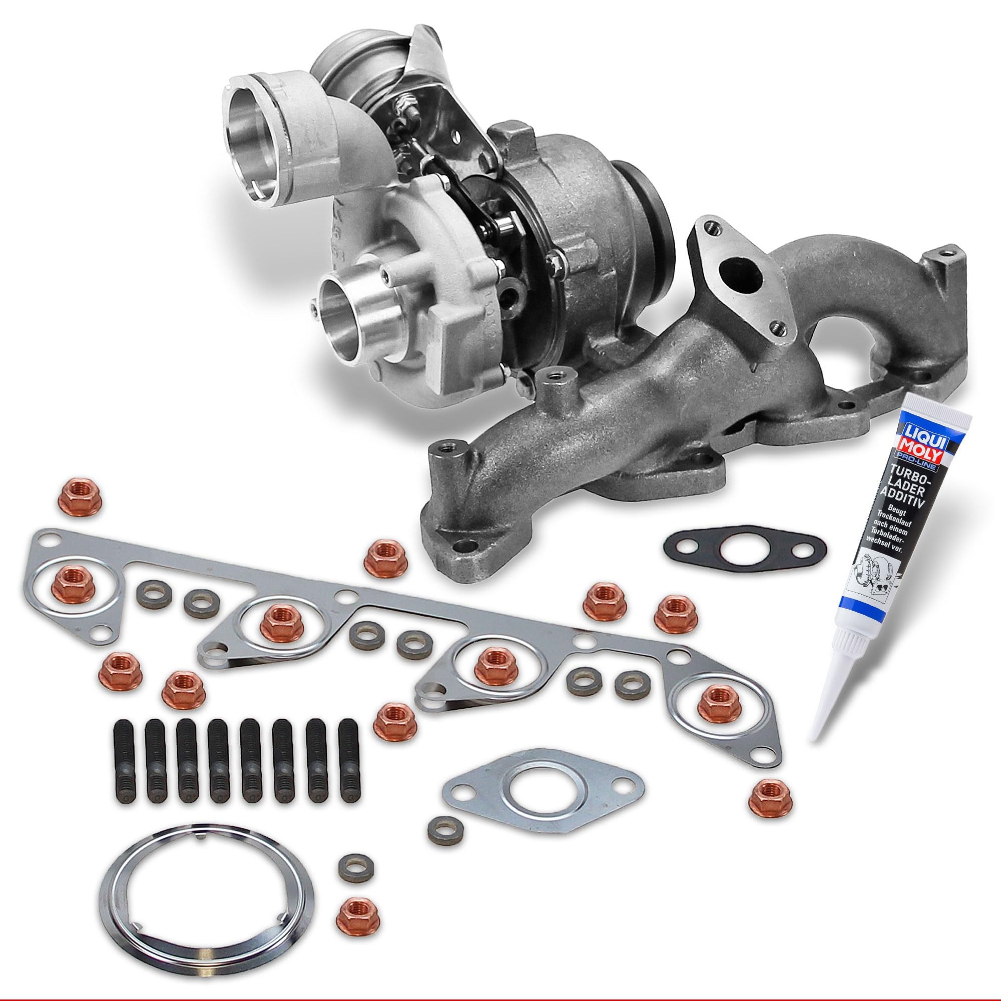 1x Turbocompresseur, kit de montage inclus,