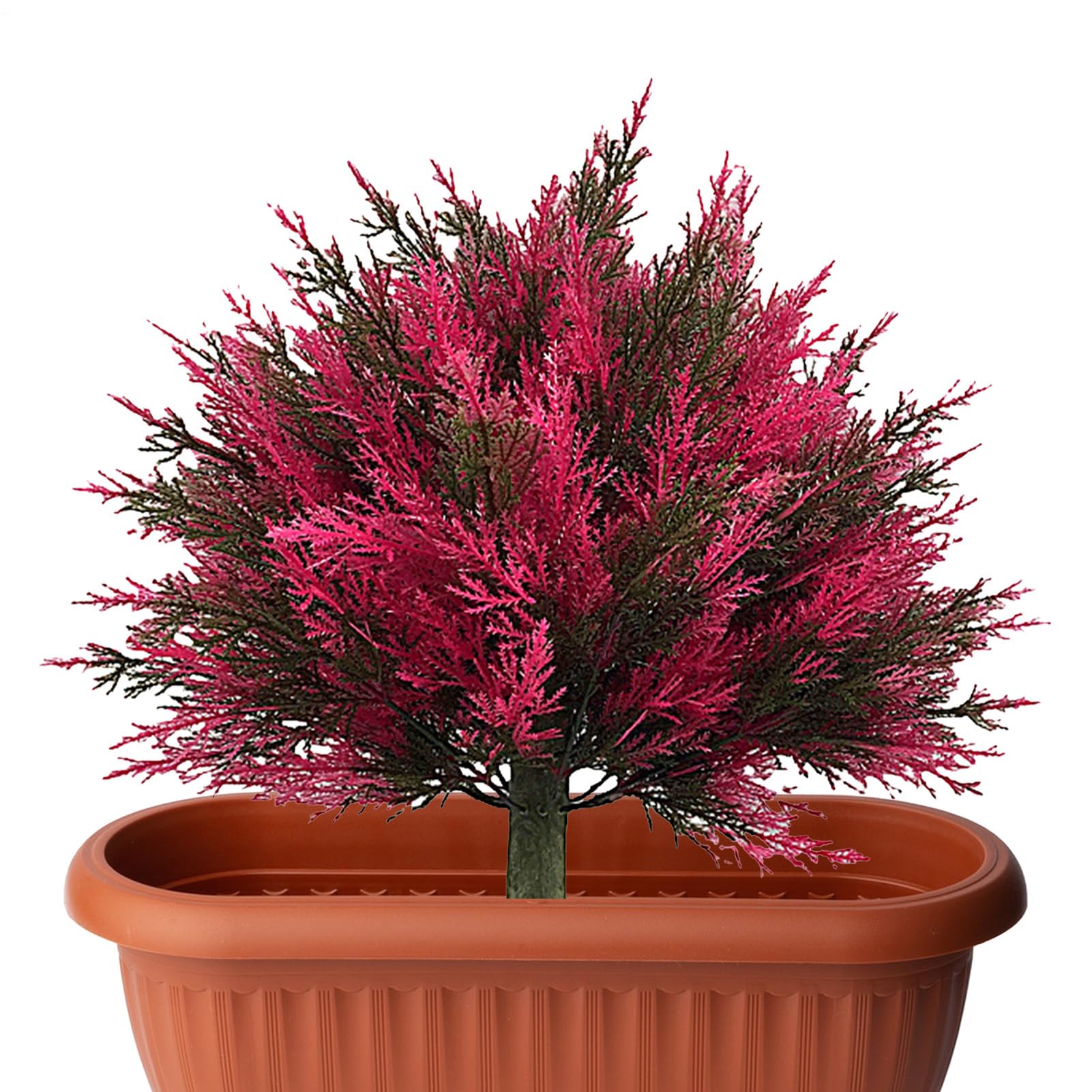 Cèdre artificiel de 61 cm réaliste pour décoration extérieure
