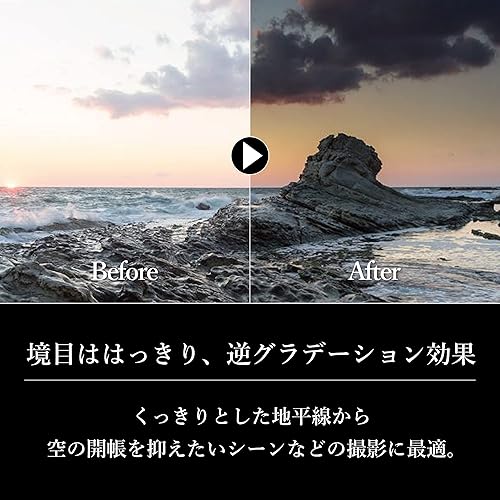 Miniatura 5 de Haida Diamante rojo a prueba de golpes 5.906 in suave grado ND0.9 filtro ND GND 5.906 x 6.693 in vidrio óptico de doble resistencia MC 3 paradas ND8