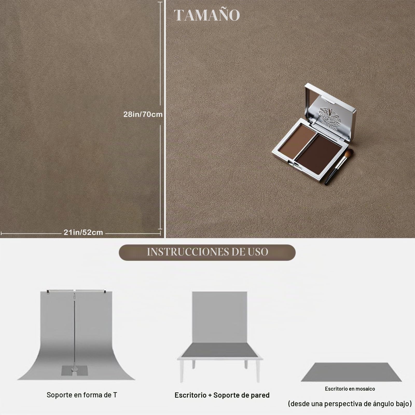 5 telones de Fondo para fotografía de joyería, Tela de Papel con Textura de Pared, Antiarrugas, Impermeable, Reutilizable, 28 x 21 Pulgadas, Fondos de Mesa de Fotos para Alimentos, cosméticos