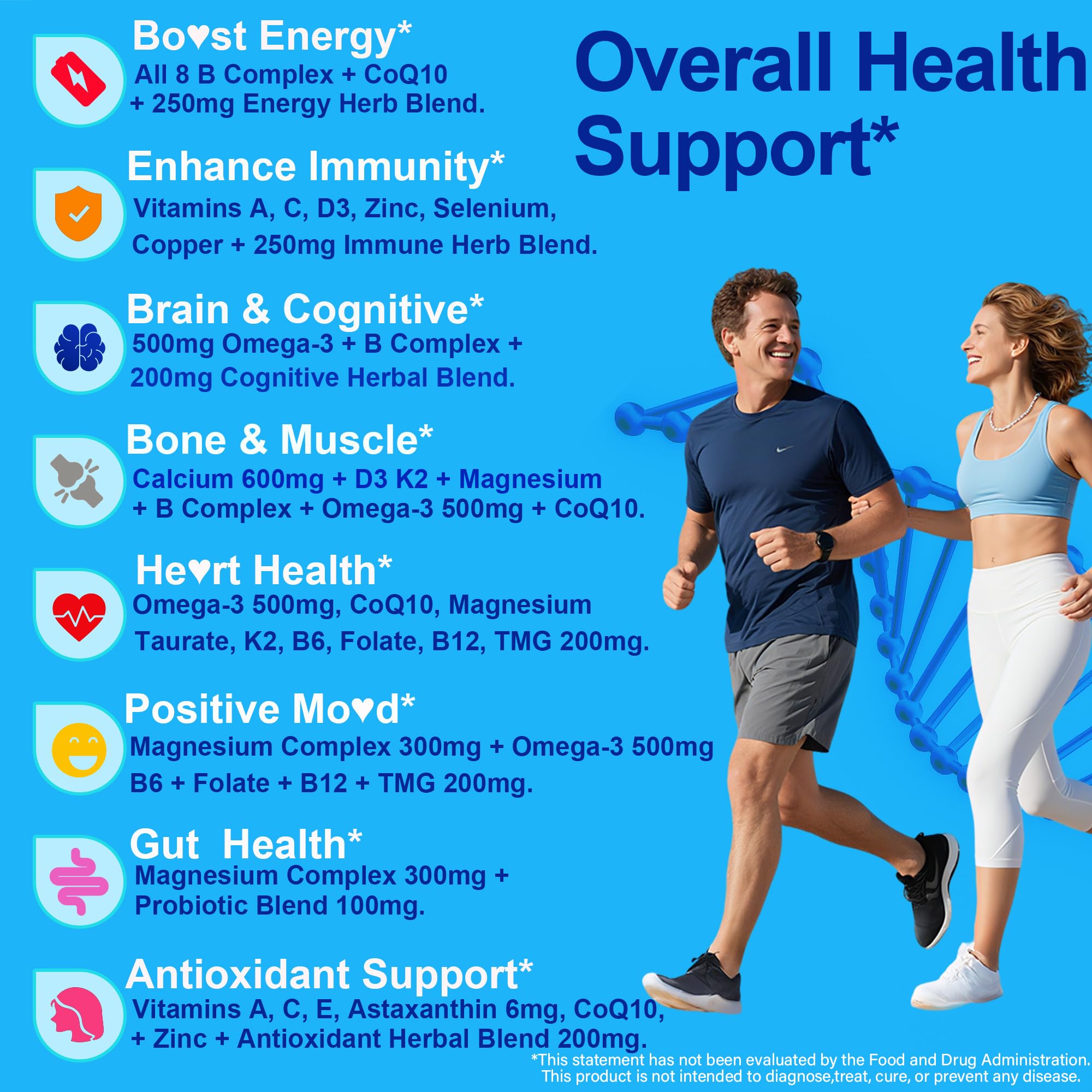 Methylated Multivitamin for Women & Men Gummies w/ Omega-3, Calcium, D3 K2 — Amazon image 3
