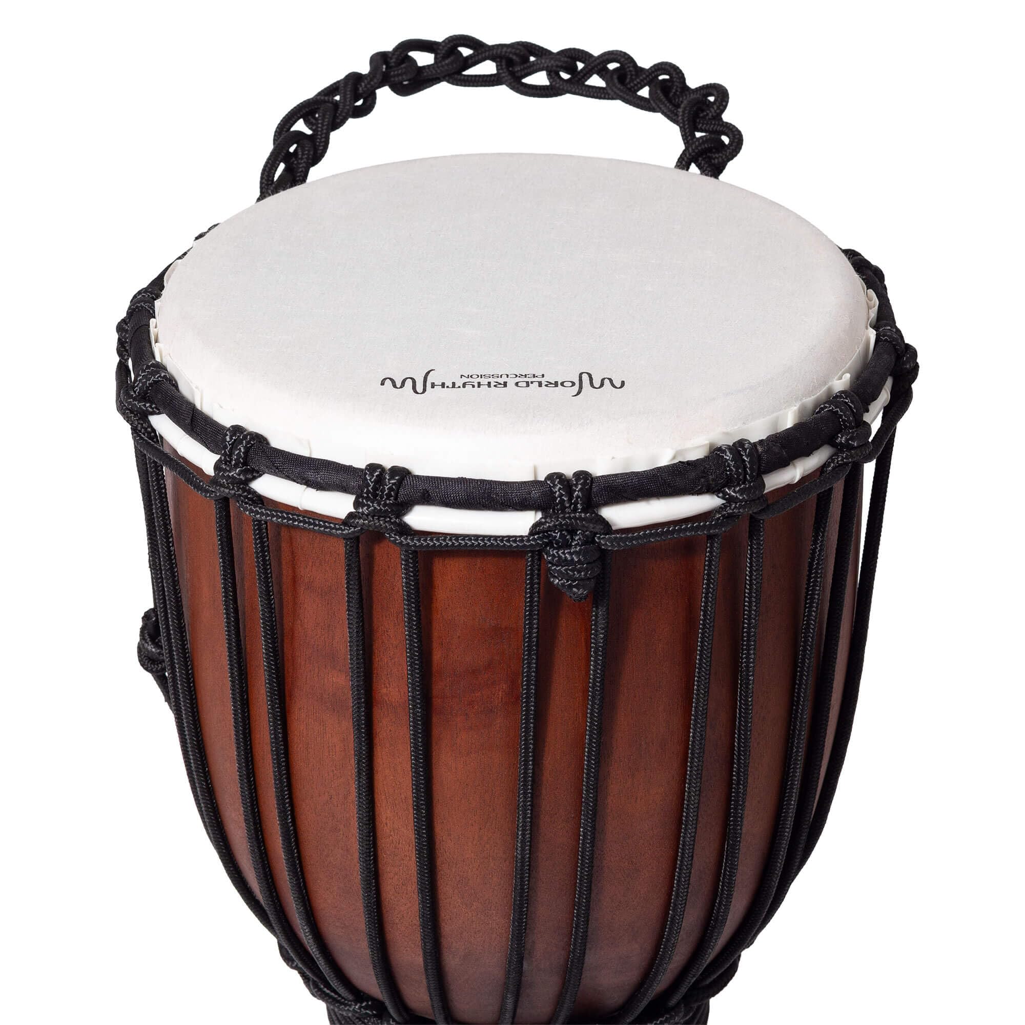 Tambor Djembe de 30 cm con Cabeza Sintética de 7" | Estilo Africano, Tallado a Mano - para Artistas, Círculos de Tambor, Escuelas, Talleres Grupales