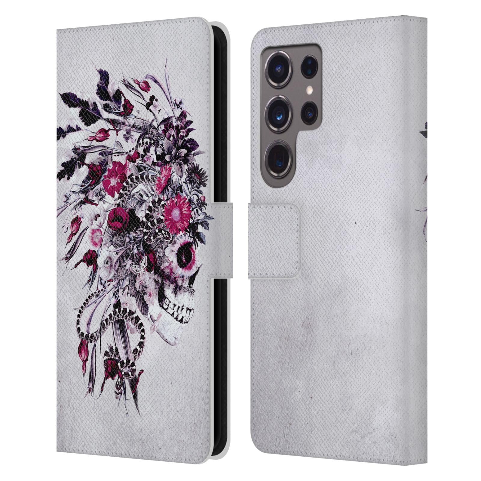 Funda tipo libro Samsung Galaxy S24 Ultra con ranuras para tarjetas 7