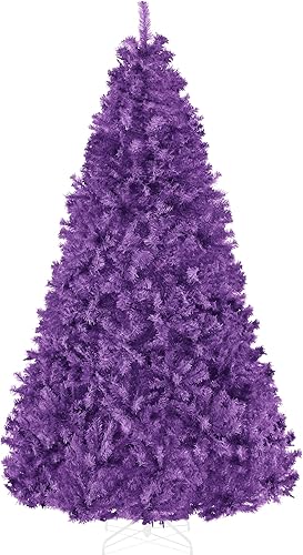 Miniatura 10 de Best Choice Products Árbol de Navidad artificial de alta calidad con bisagras blancas de 4.5 pies para el hogar, oficina, decoración de fiesta con