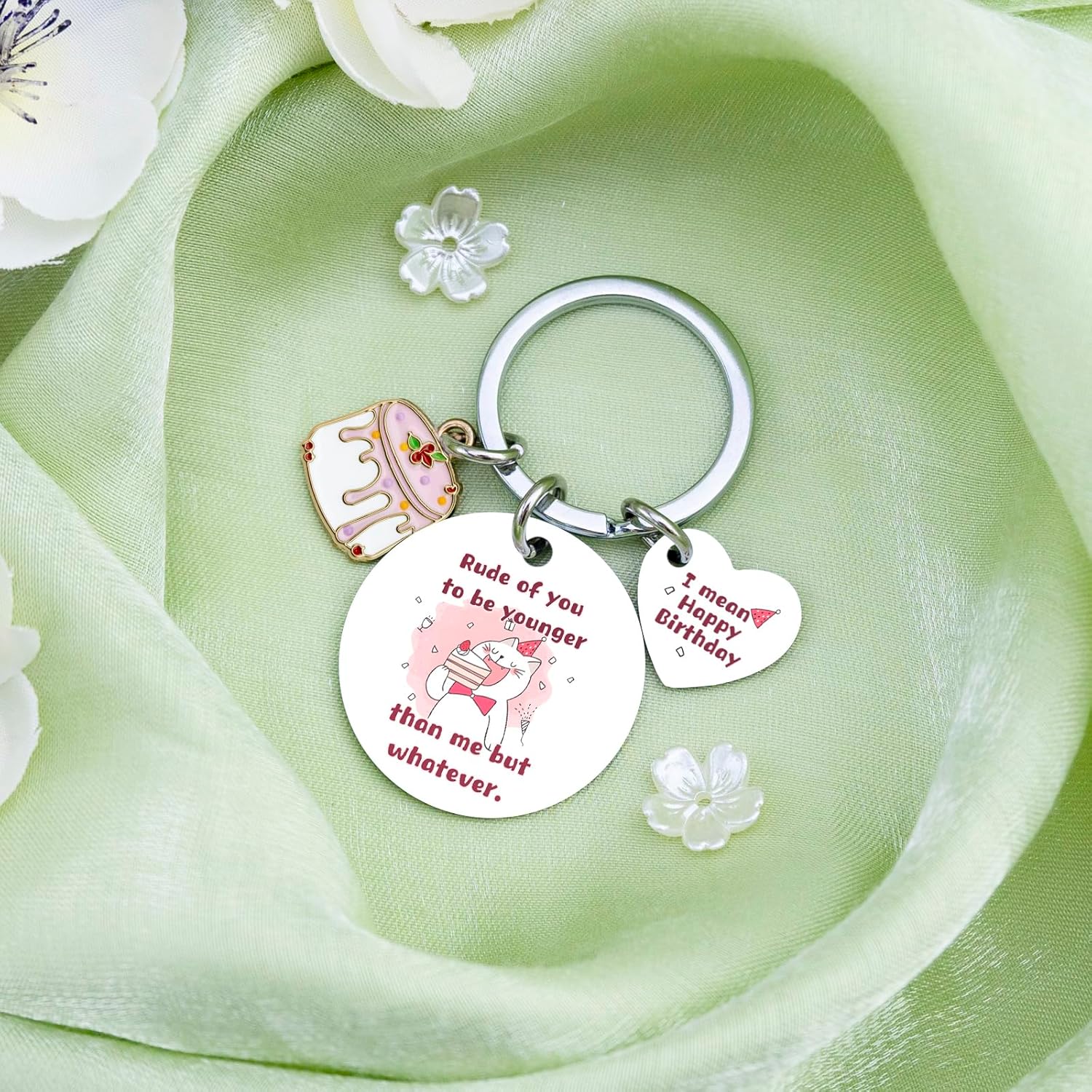 Funny Birthday Gifts for Women Friend Keychain Birthday Gifts for Women Friendship Gift for Best Friend Woman Keychain for BFF Sister - Image 5