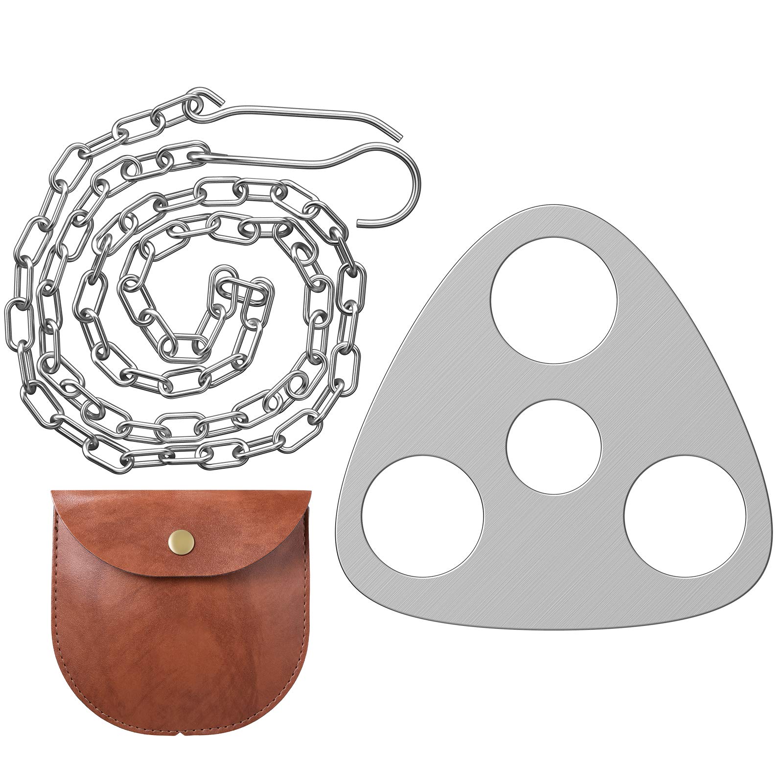 Ripeng Camping Tripod Grill Board Campfire Grill Tripod Cooking Lantern Tripod Hanger Turn Branches into Campfire Tripod for Outdoor Camping