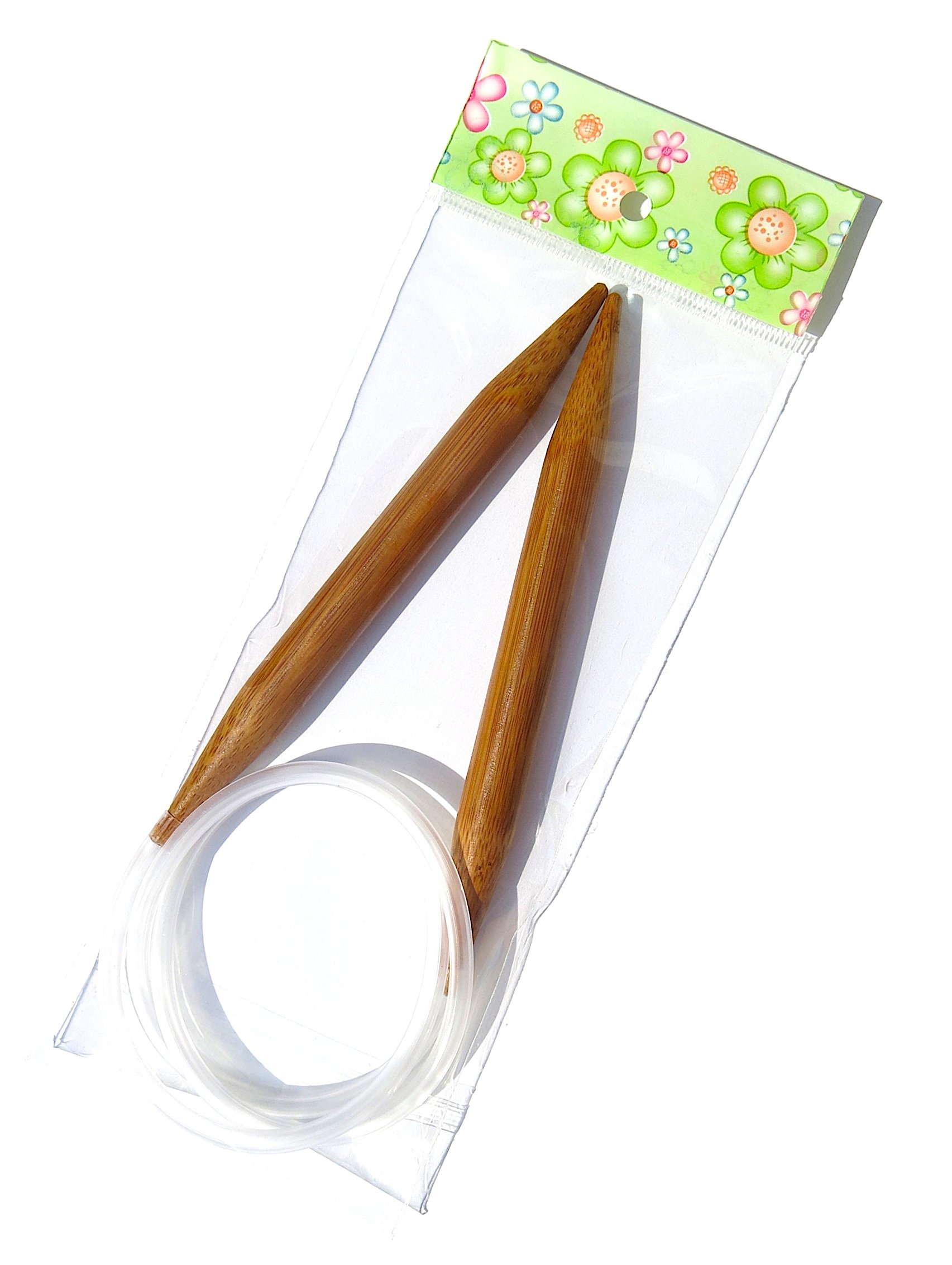 Adf Tm Carbonized One Pair 32'' (80Cm) X 12Mm Bamboo Circular Knitting Needles