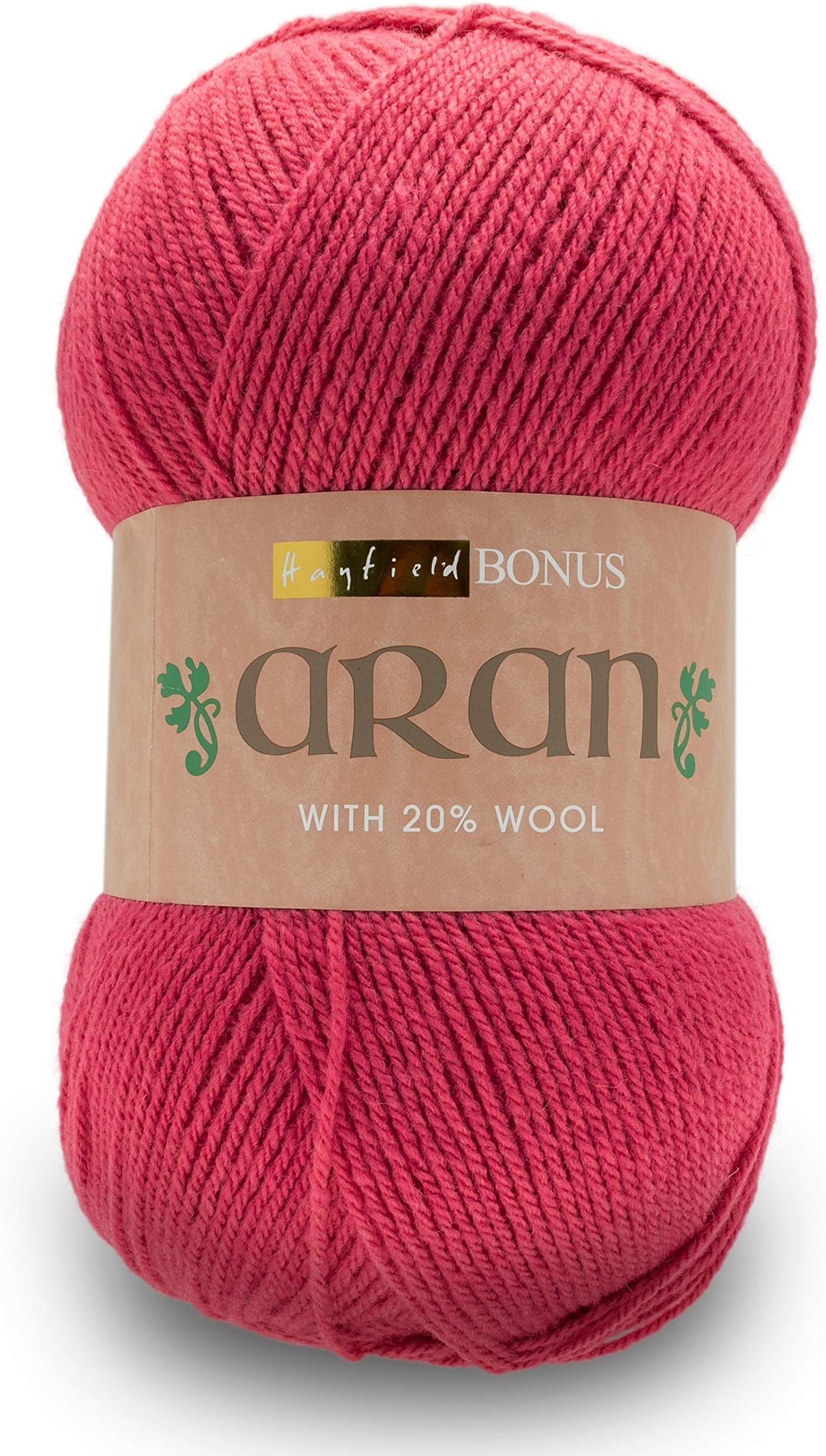 Sirdar Hayfield Bonus Aran with Wool, Raspberry Pink (626), 400g