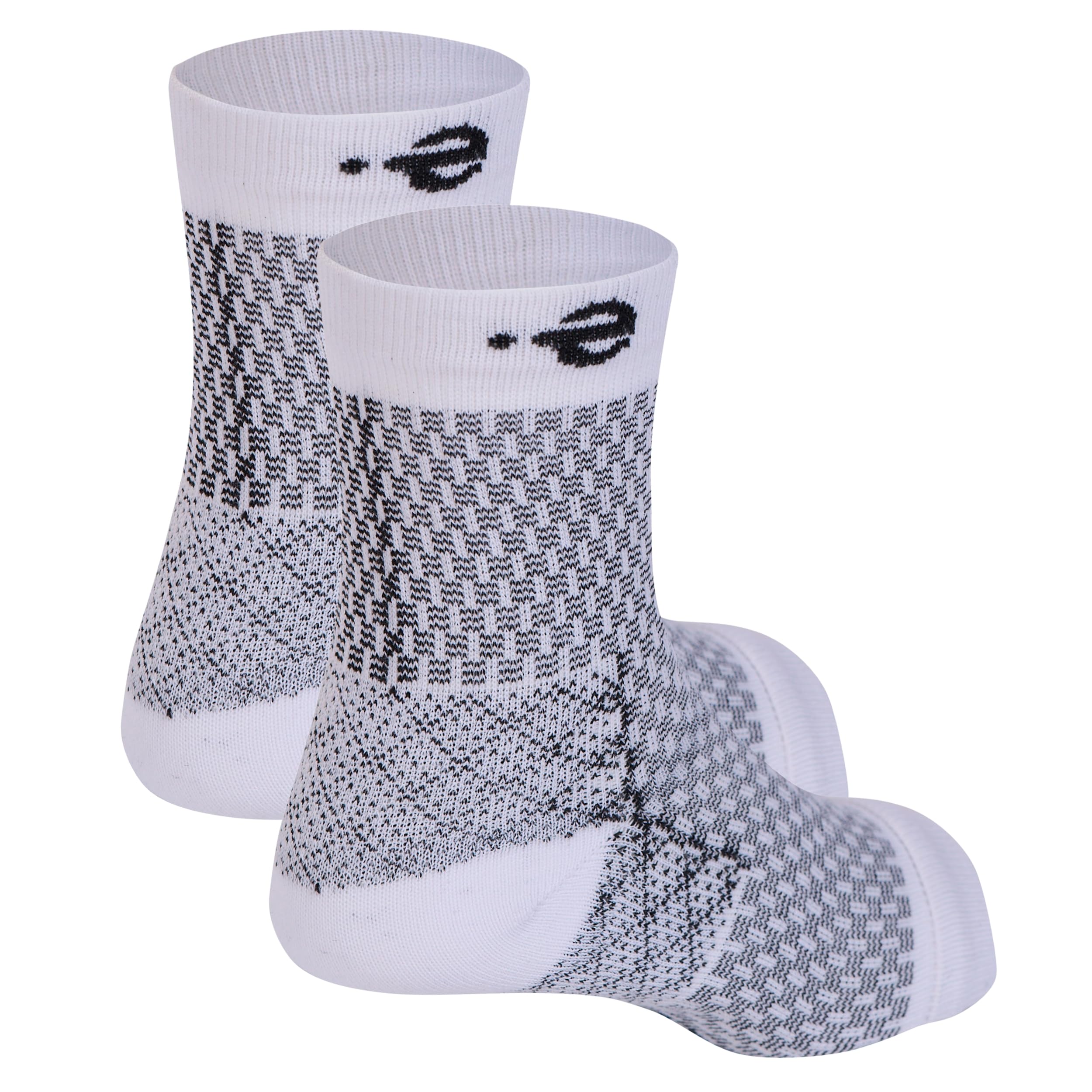 Compression Socks Open Toe | Bamboo Cotton Compression Socks Women | Ecosync | Nano Socks for Men Neuropathy | Plantar Fasciitis | White | Arch Support | Ankle & Foot Swelling | Injury Recovery | Heel Pain-image-24
