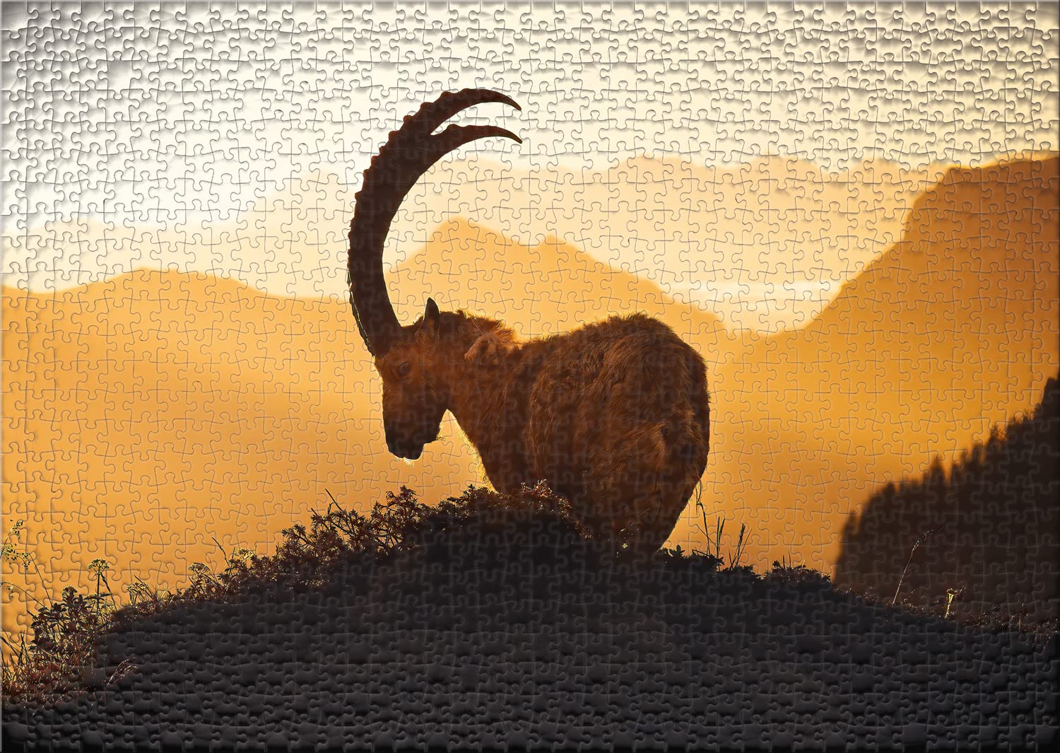 Ulmer Puzzleschmiede, Animal Puzzle "Alpine King", Classic 1000-piece puzzle made in Germany - Image 2
