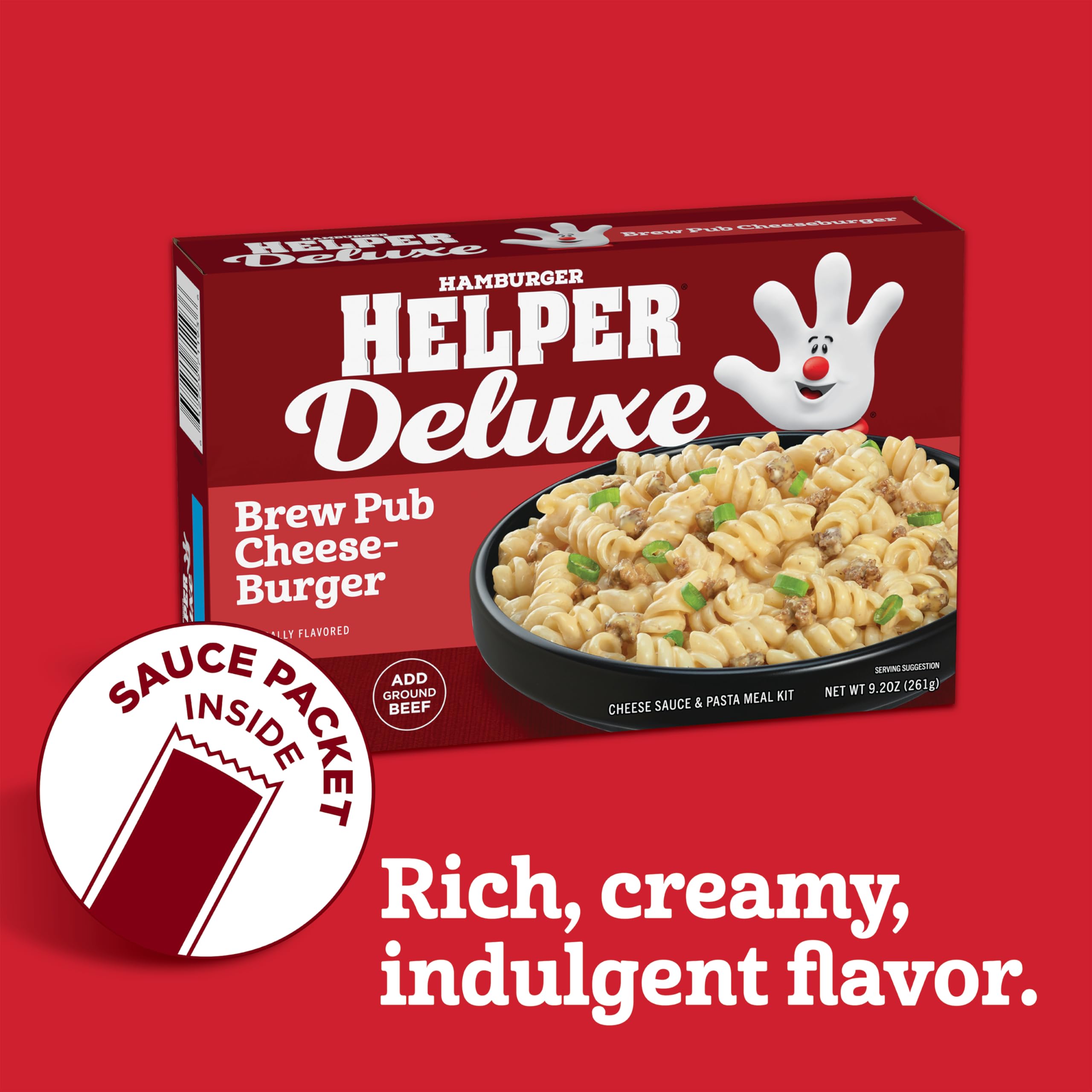 Hamburger Helper DELUXE Brew Pub Cheeseburger, 9.2 oz, 12 per Case