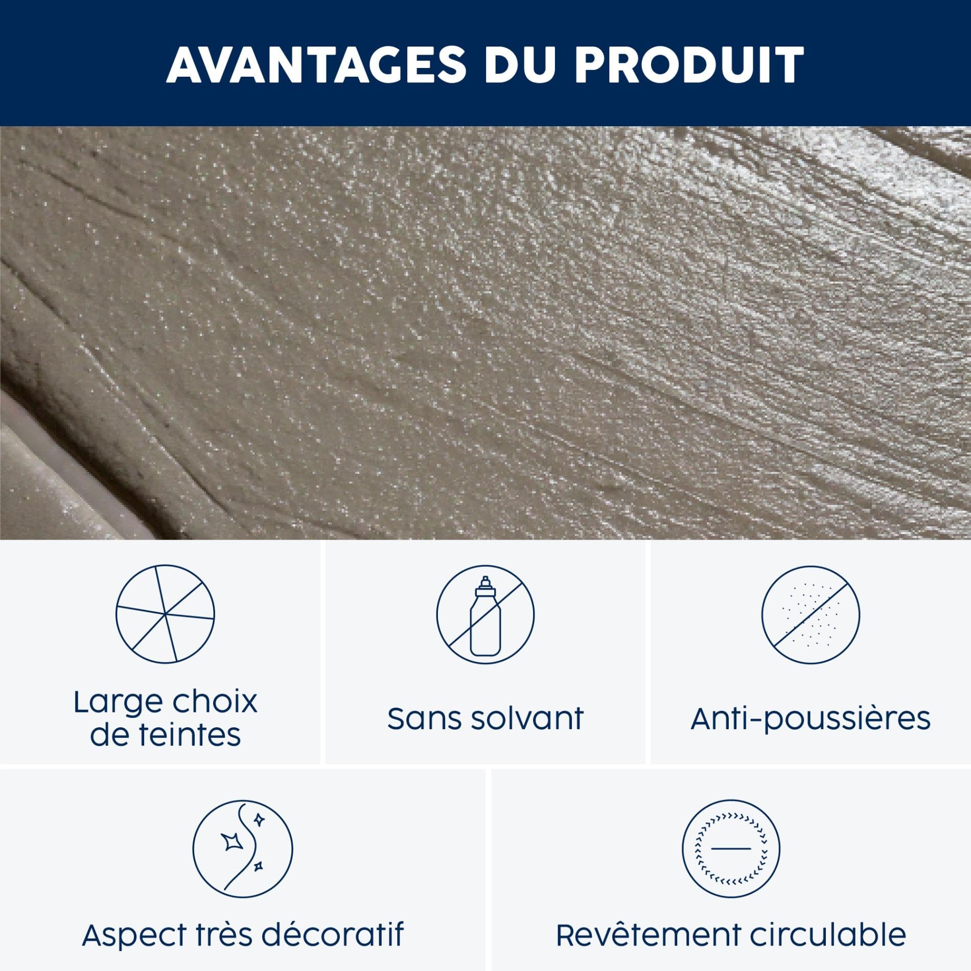 MATPRO - Mortier Époxy Réparation Rapide Trafic - Sans Solvant ni Retrait - Réparation Sols Béton Escaliers - Antidérapant et Imperméable - Jaune Sable - 5Kg