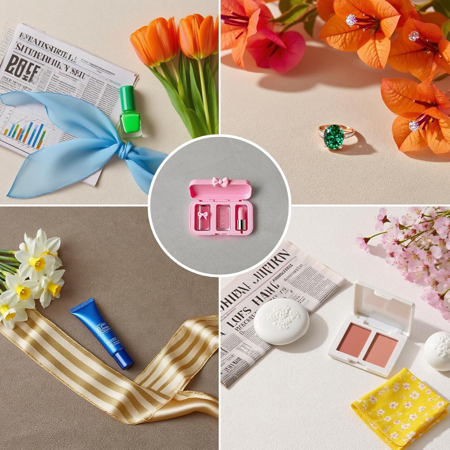 5PCS Non-Wrinkle Photography Backdrop 3D Fine Sand Texture Cloth (Not Paper) Original Design Waterproof Reusable 28x21in Photo Tabletop Backdrops for Food Jelwery Cosmetics Makeup Handbag