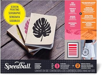 Speedball Introductory Screen Printing Starter Kit, Beginner Set with Frame, Inks, Tools & Guide - for Fabric and Paper