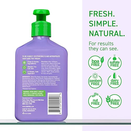 Miniatura 7 de TBH Acondicionador para adolescentes y niños acondicionador de cabello hidratante ligero y desenredante para seco graso fino rizado y todo tipo de