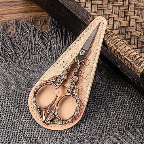 Miniatura 6 de Tijeras de bordado, pequeñas tijeras de coser puntiagudas para corte de punto de cruz, bordado, costura, manualidades, trabajo, herramienta de