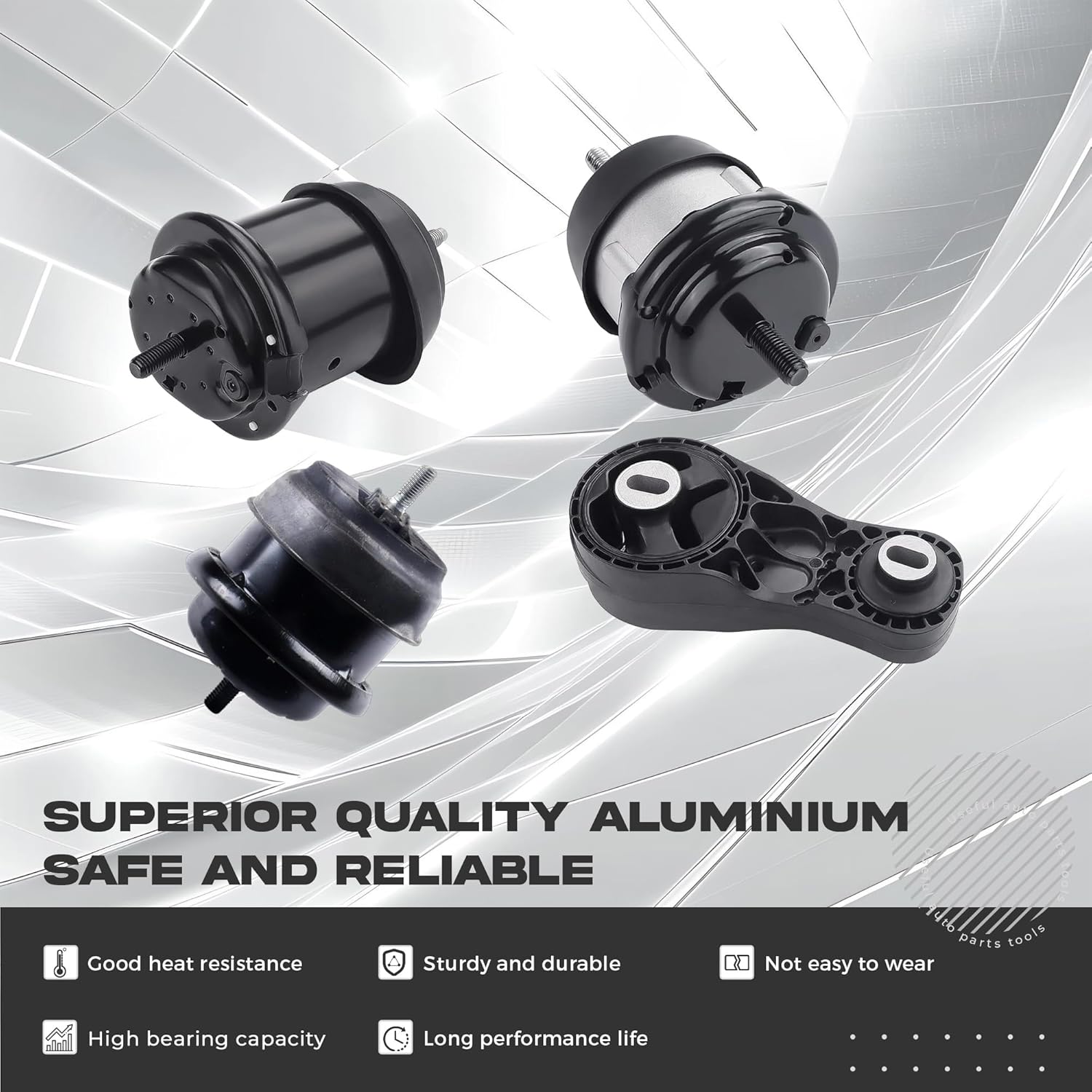 lronants Engine Motor Mount and Transmission Mount Kit Compatible with 2009-2017 Buick Enclave, Chevy Traverse, GMC Acadia, Saturn Outlook V6 3.6L A5548HY A5549HY A5458HY A5444