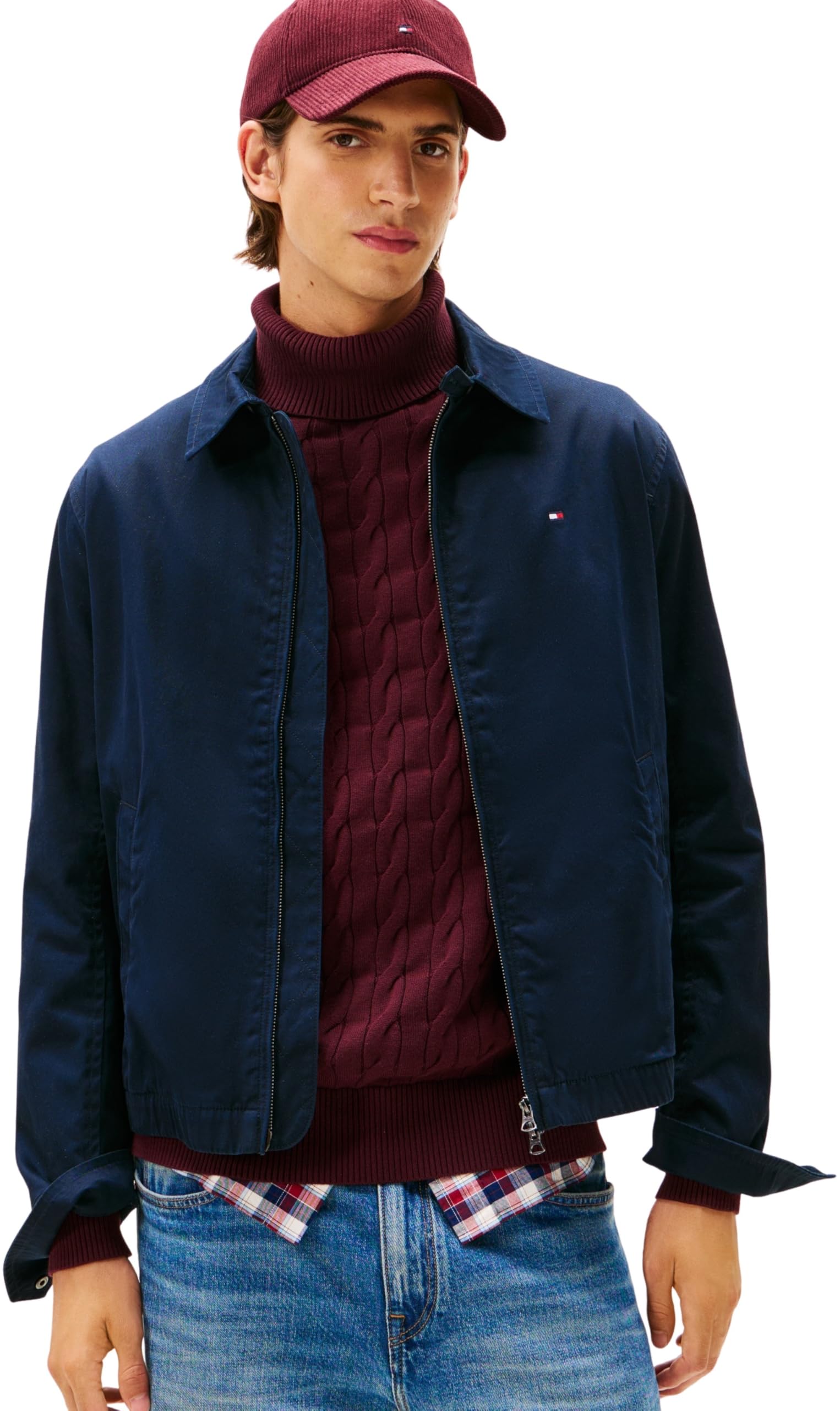 Tommy Hilfiger Męskie kurtki CLASSIC IVY MW0MW40602 Inne, Niebieskie, XL, Niebieski (pustynne niebo), XL