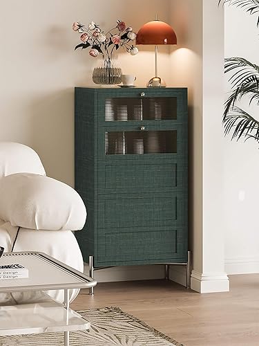 Miniatura 4 de Dimoon Papel tapiz adhesivo verde de 236 x 17.3 pulgadas, papel tapiz autoadhesivo con textura de lino de imitación, papel tapiz dorado extraíble