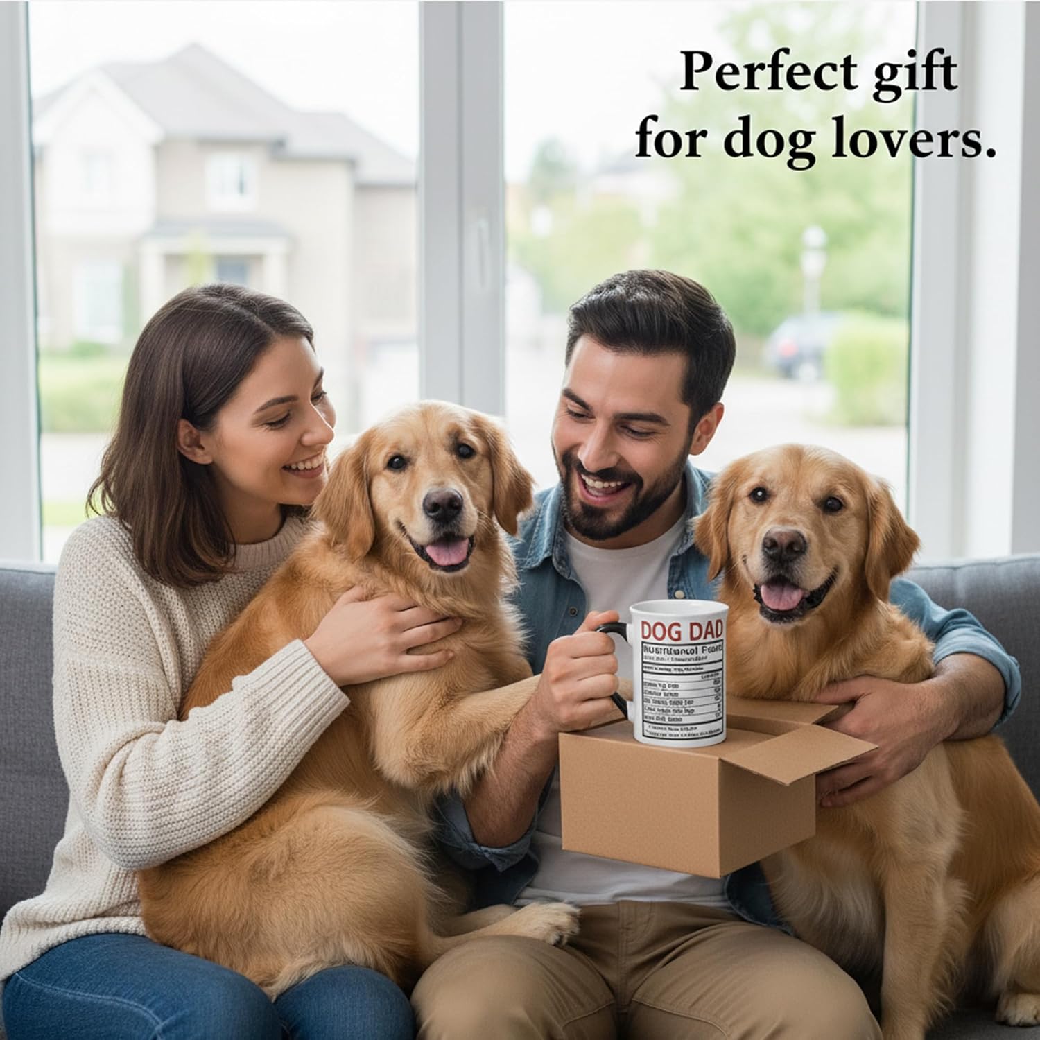 Cottage Creek Coffee Cups | Dog Dad 16oz Ceramic Coffee Mug | Ideal I Love My Dog Gifts for Women, Men | Funny Gifts for Mom, Dad, Girlfriend, Boyfriend - Image 2