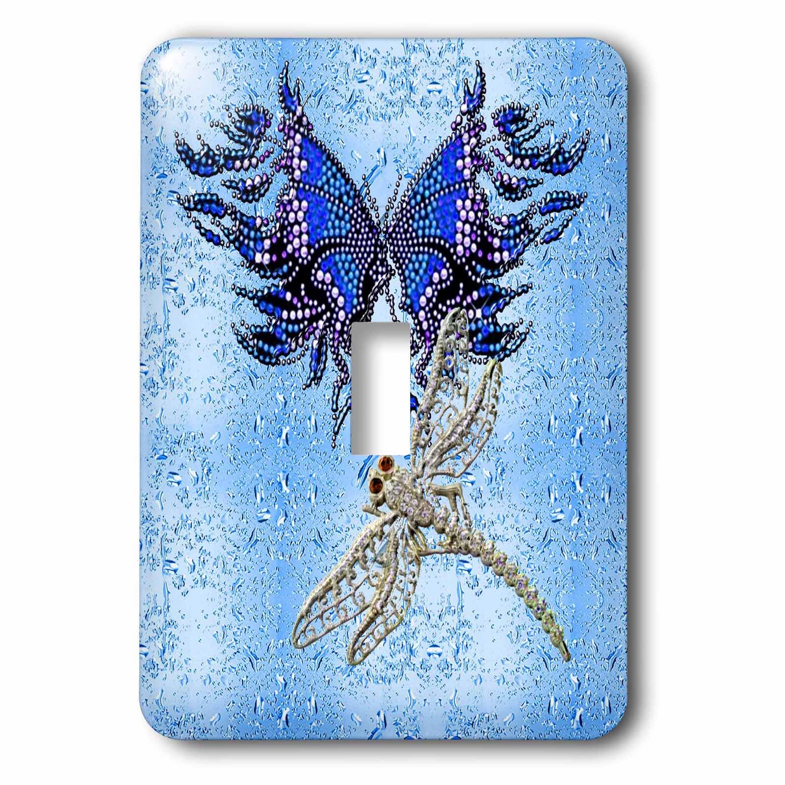 Interrupteur à bascule motif papillon libellule lsp_55916_1