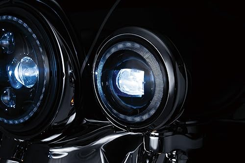 Miniatura 3 de Kuryakyn 2466 Orbit Vision - Lámparas LED de paso con halo blanco (4-1/2 pulgadas)