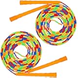 Supertrip Double Dutch Jump Rope Soft Beaded Jump Rope Long Jump Rope 16 FT, Jump Ropes For Women Adult Kids Adjustable Skipping Rope Long Enough for 4-5 Jumpers