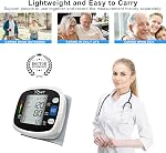 Ybor Moniteur automatique de pression artérielle 2.4" Extra Large LCD Affichage & Cuff à poignet réglable,99x2 Mémoire de lecture pour usage domestique