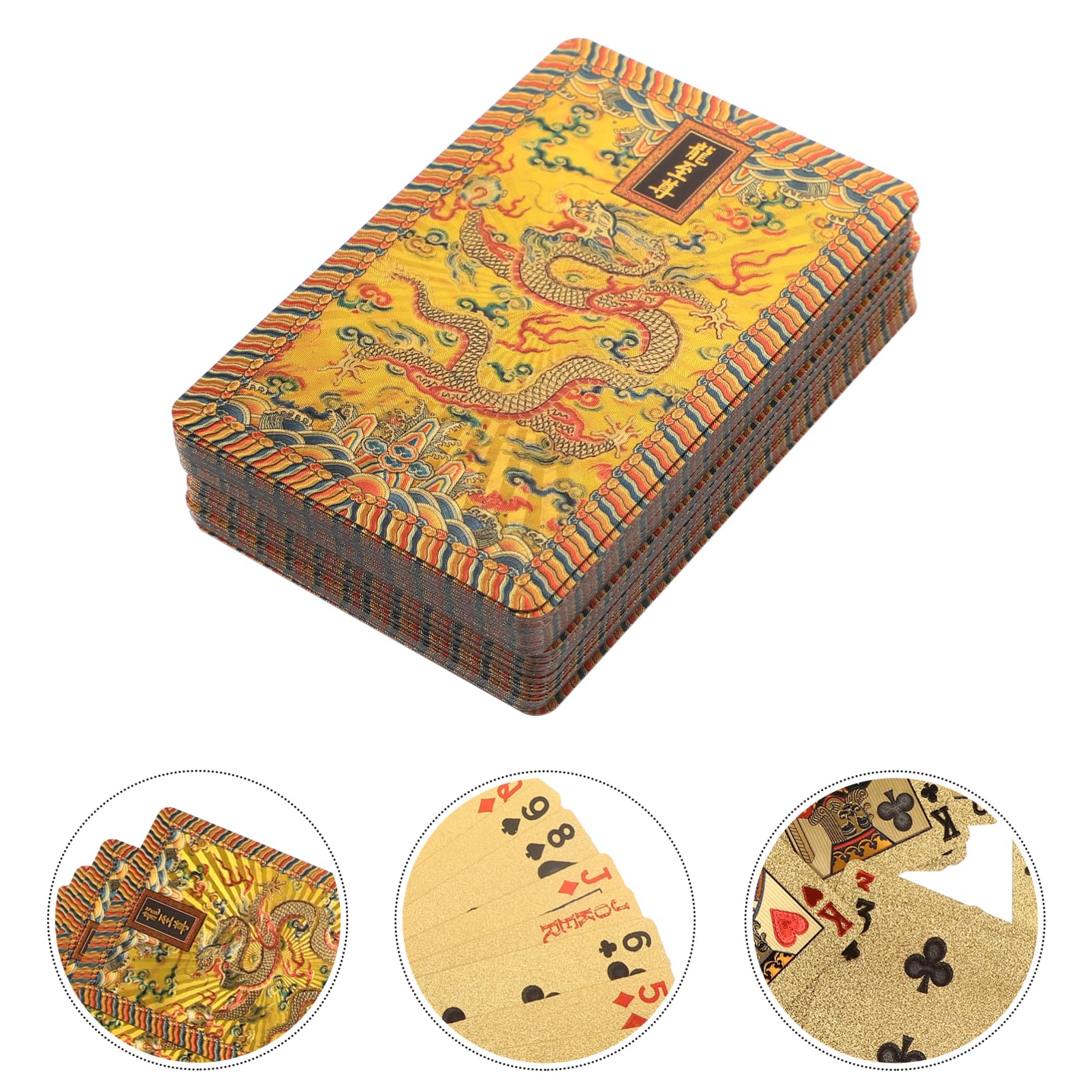 VICASKY 3 confezioni di pellicole dorate, carte da gioco, accessori per feste, segnaposto in plastica, divertenti carte da gioco per feste