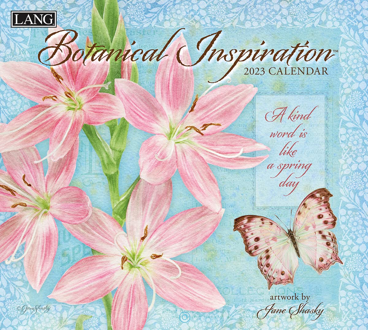 LangBOTANICAL INSPIRATION 2023 WALL CALENDAR