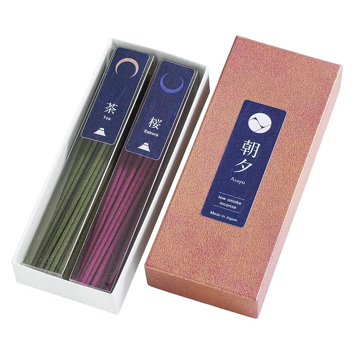 Buy Asayu Japanese Low Smoke Incense Sticks Traditional Japan Scent Set