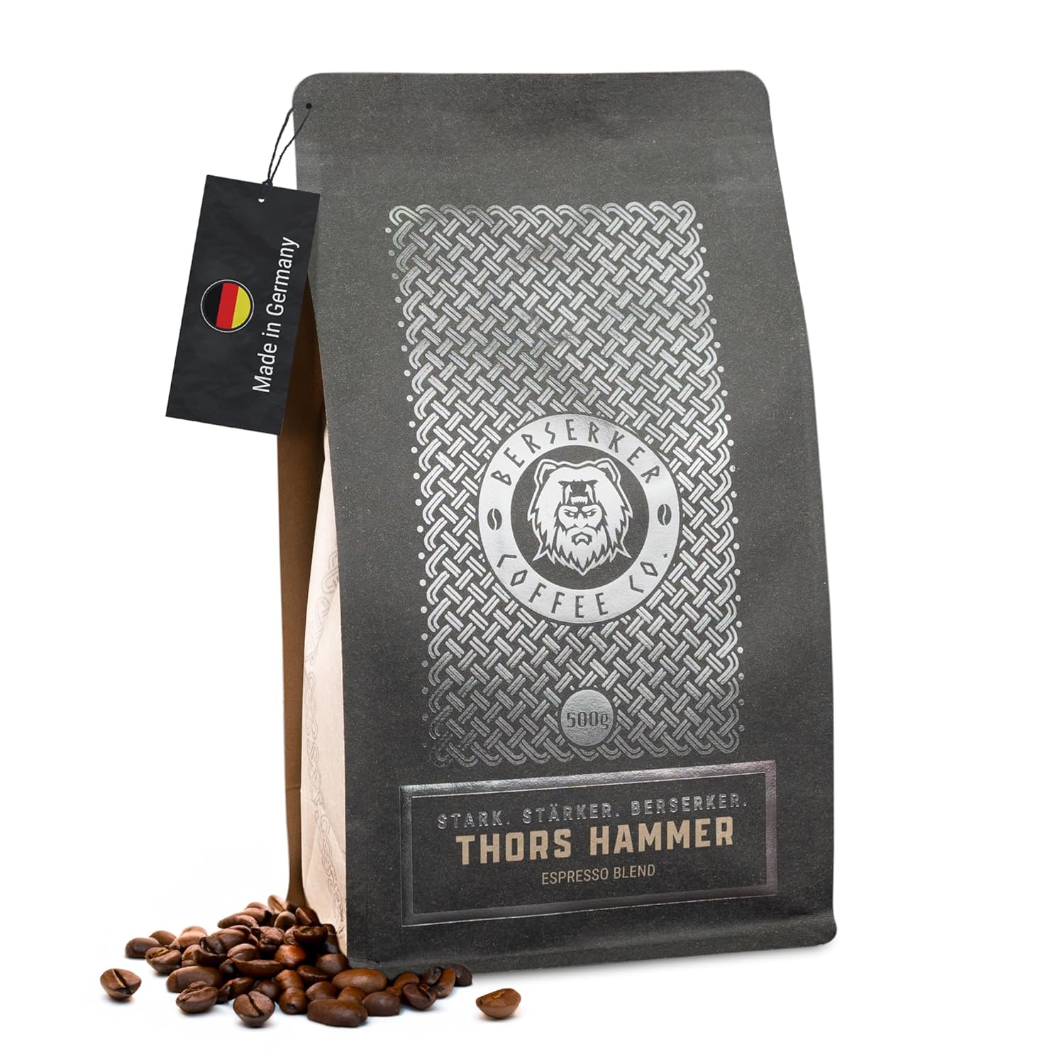 BERSERKER COFFEE Thor's Hammer Espresso (1x500g) Italienischer Dark