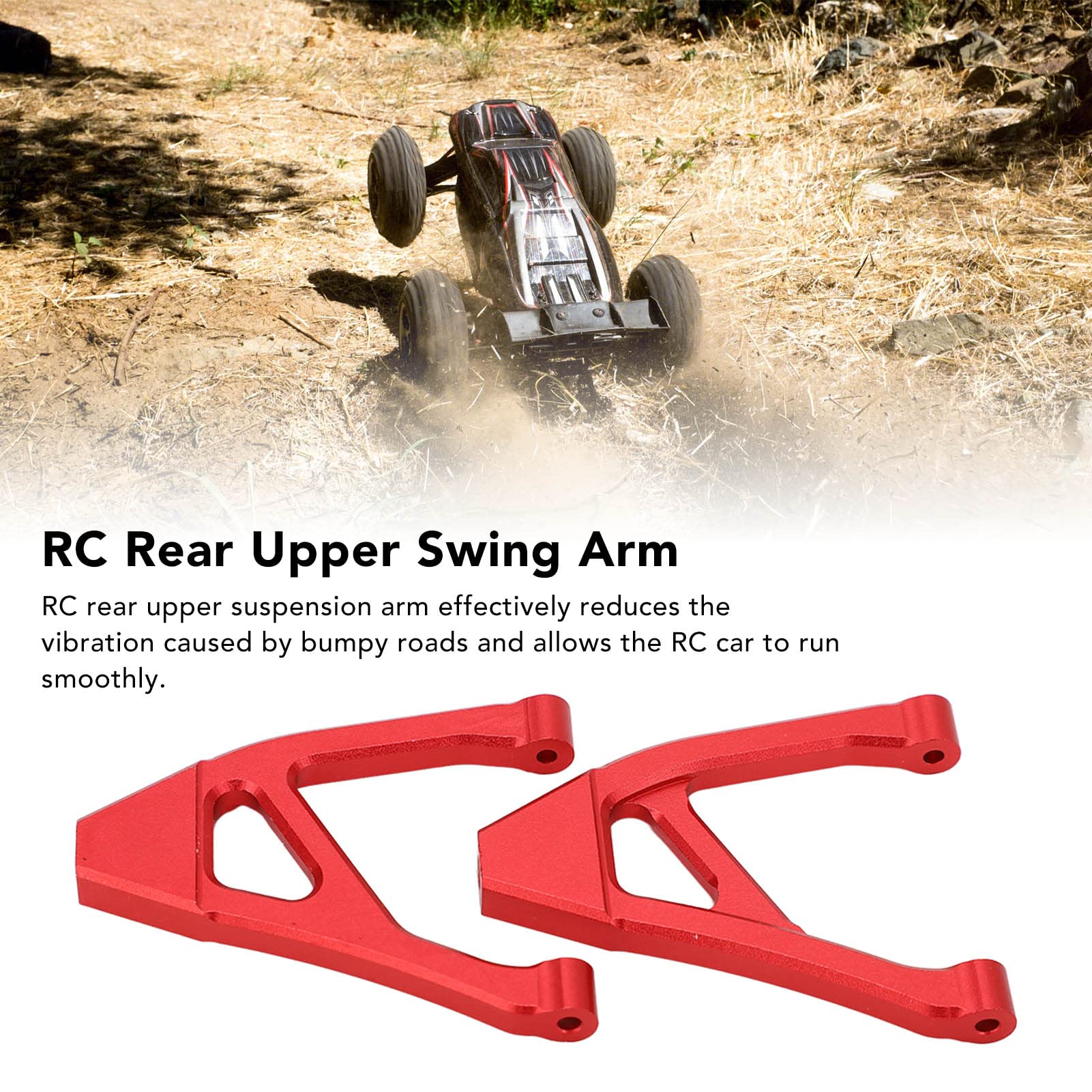 Dilwe RC Hinterradwellenschalen Aus Aluminiumlegierung – Für 1/16 RC-Autos, Ca. 34 Mm, 2 Stück Inkl. Muttern