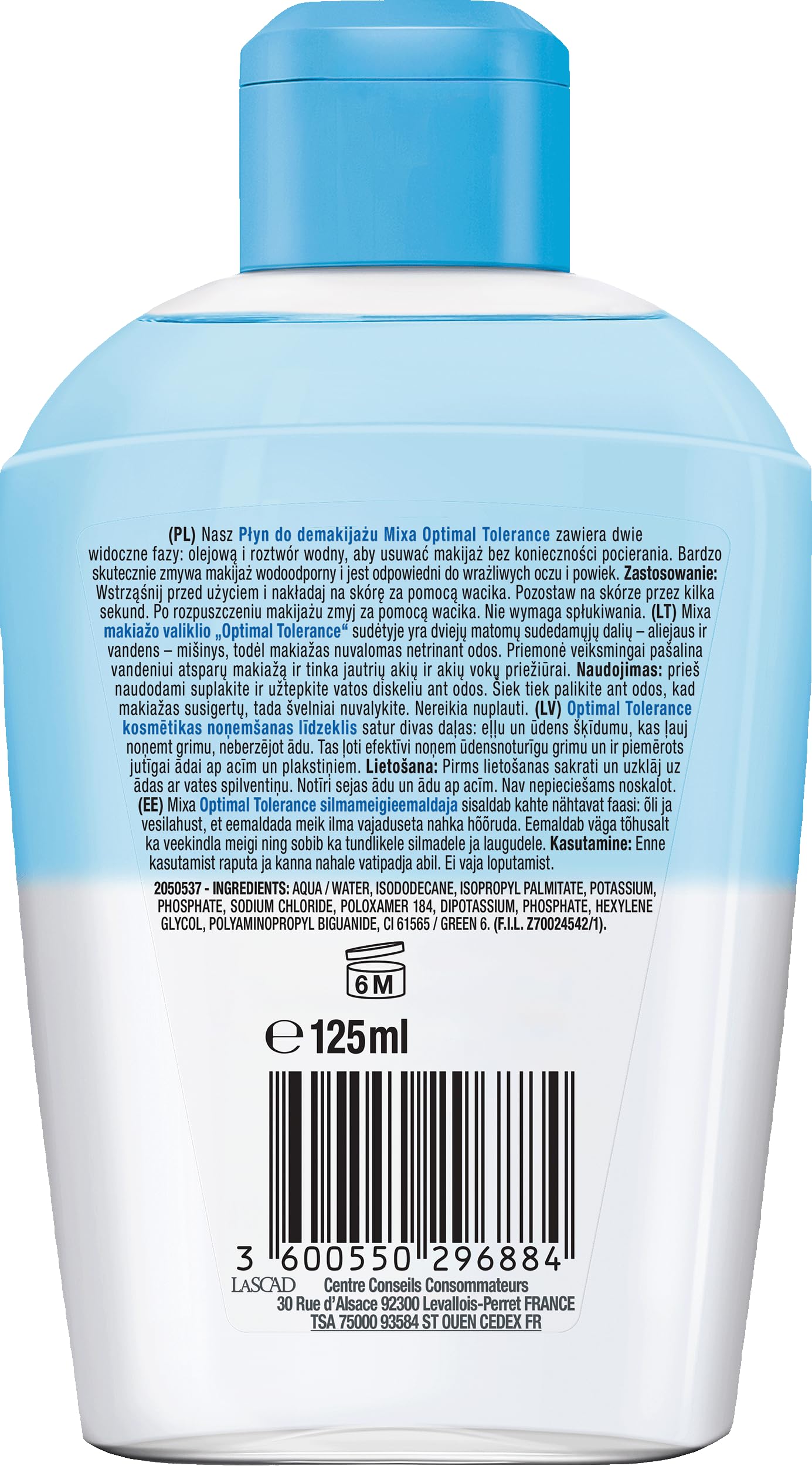 Mixa Płyn Micelarny do Demakijażu, 125 ml
