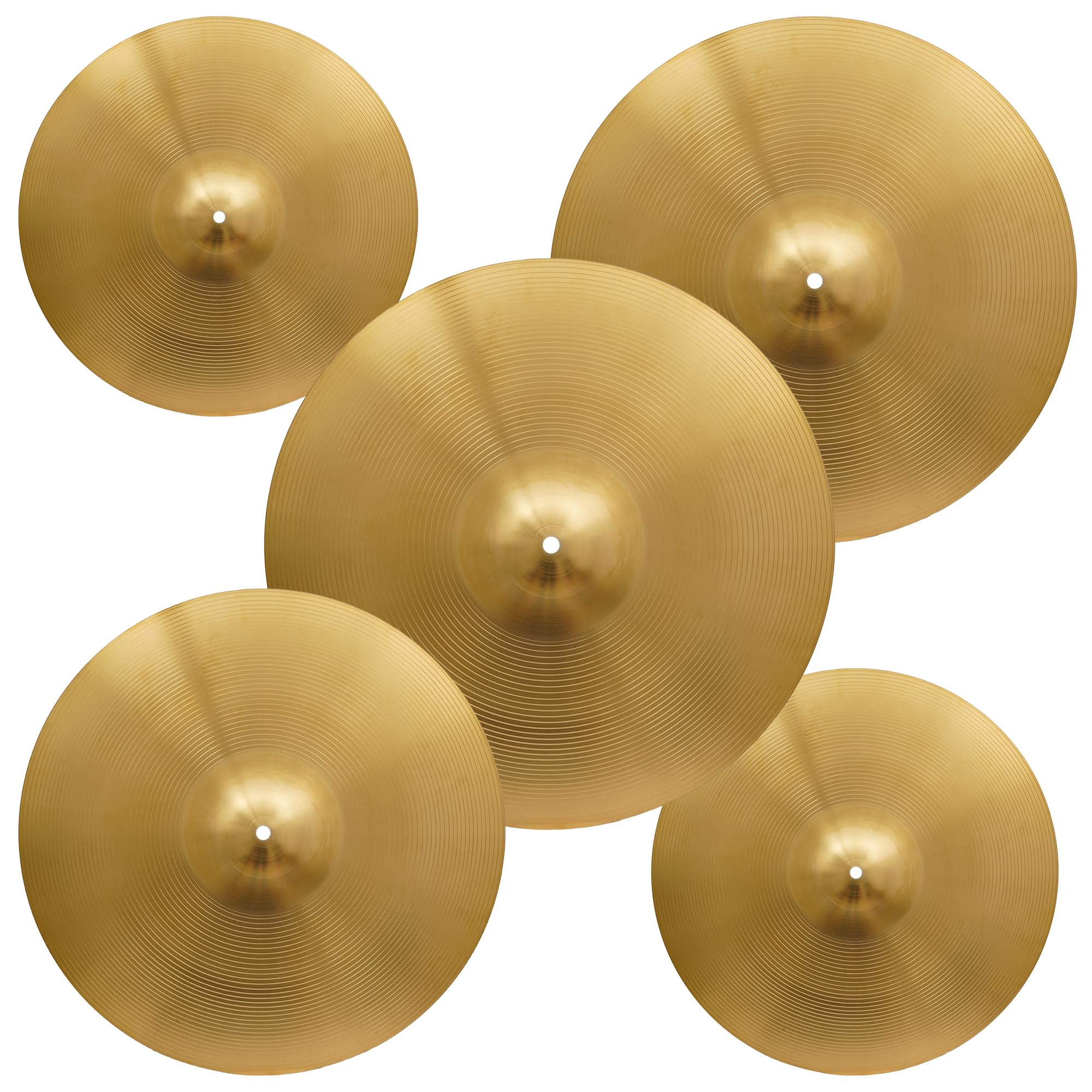 YAGEANNL 5 Pcs Cymbals for Drum Set