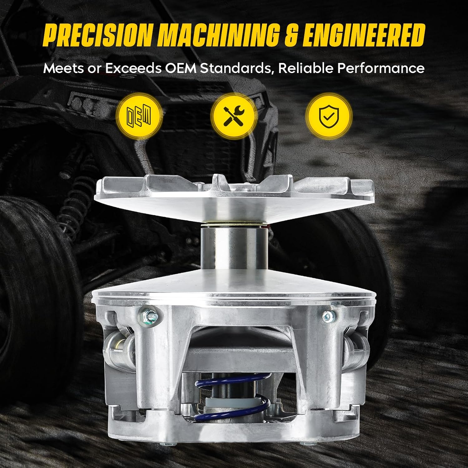 Primary Drive Clutch for Polaris 2010-2014 Ranger 800/Crew 800 4x4, 2010-2017 Ranger 800 6x6, 2010-2014 RZR 800 / RZR S 800 / RZR 4 800, Pretuned With Weights & Spring, 1322996