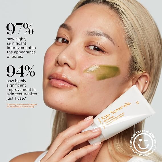 Kate Somerville ExfoliKate Intensive Exfoliating Treatment Salicylic Acid and Lactic Acid Super Facial Scrub Improves Texture and Pores, 2 Fl Oz