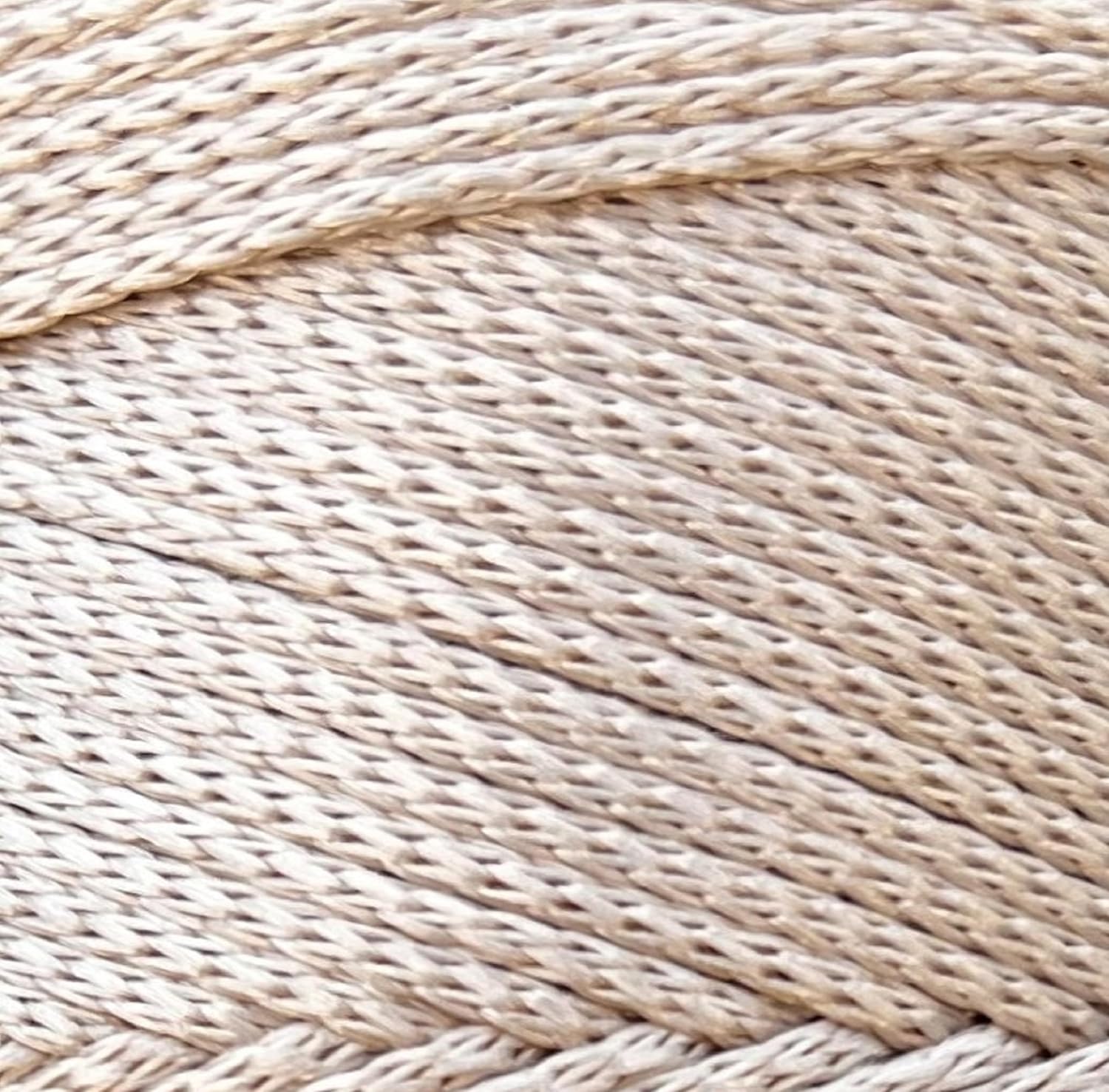 Polyester Macrame Cord 2mm x 251 Yards, 100% Polypropylene Premium Macrame Rope, Colorful Yarn Crochet Macrame Bag Craft for Wall Hangers, Bags, Bottom Plates, Carpets (Beige, 3 Skein)
