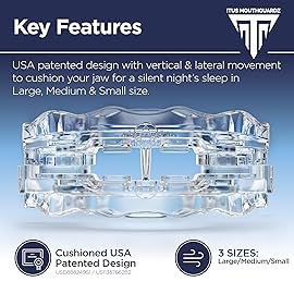 Itus Mouthguardz: SilentZPro 2.0 - USA Designed & FDA-Cleared Anti Snore Mouthpiece - Fully Adjustable Anti Snore Mouth Guard - Professional Patented Anti Snore Device, Medium