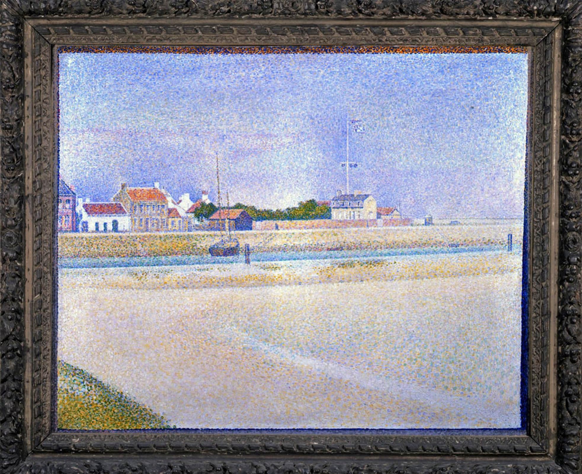 Tableaux Graffiti Art Mural Cirque Seurat | Impression Toile 60x90cm