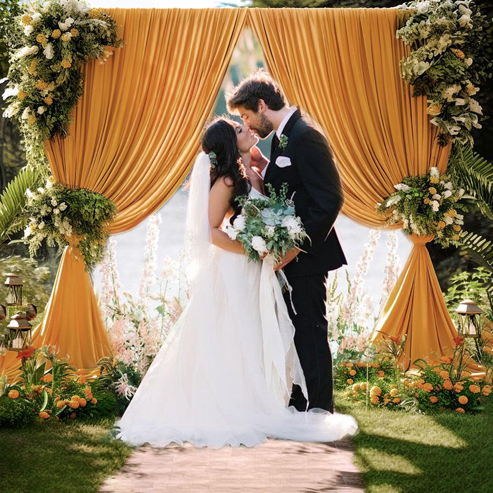 2 pannelli da 3,5 x 3,4 m, sfondo per feste, sfondo per servizi fotografici, compleanni, matrimoni, Halloween, Ringraziamento, Natale, Capodanno, 1,5 m x 3 m, 2 pannelli