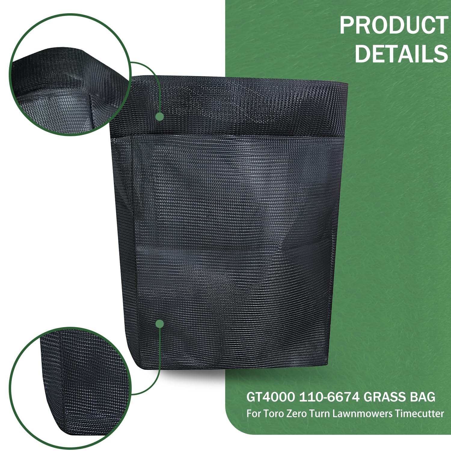 Amazon.com : deawater 2pcs GT4000 110-6674 Grass Bag for Toro Zero